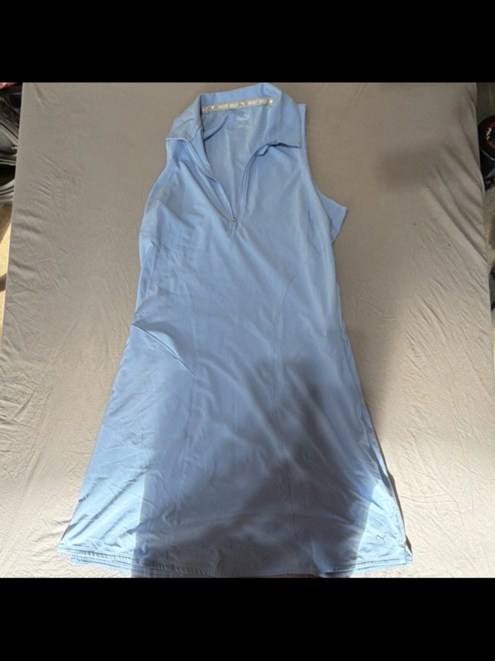 Puma Golf Light Blue Sleeveless Polo Dress